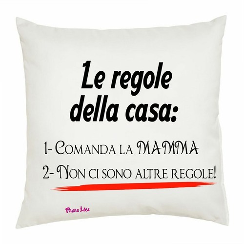Cuscino 40x40 scritta - cuscino,