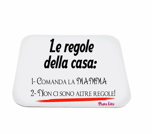 Mouse pad tappetino scritta - mouse,