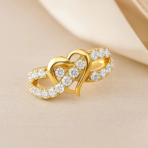 Anello infinito cuore valenino