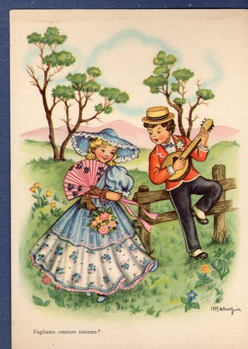 Italia cartolina romantica - italia,